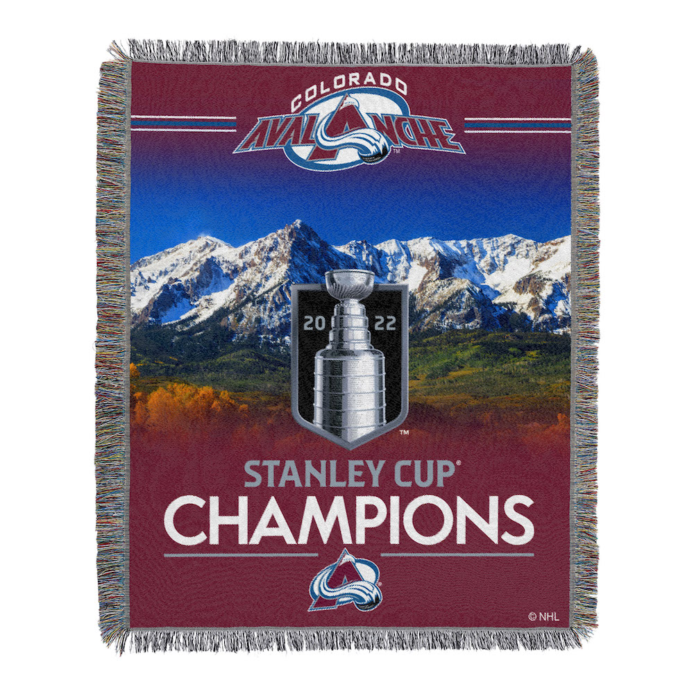 2022 Stanley Cup Champion Colorado Avalanche Commemorative Tapestry