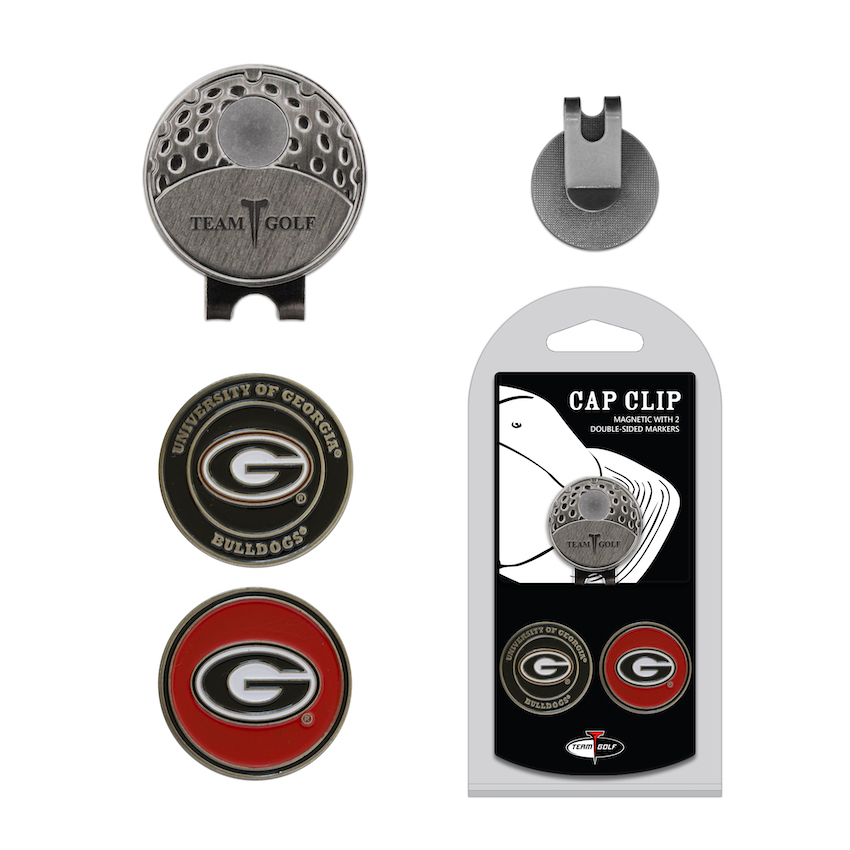 Georgia Bulldogs Hat Clip With 2 Ball Markers