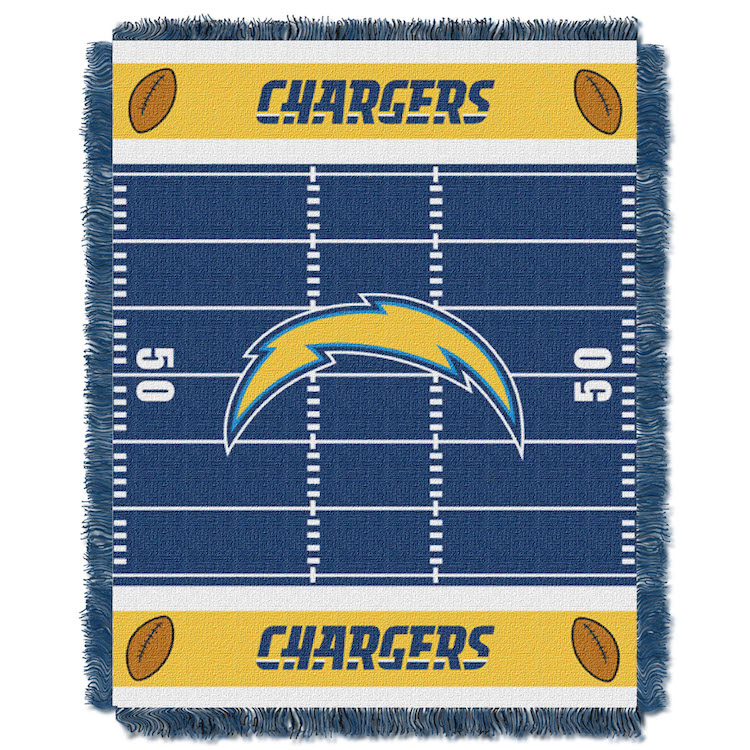 Los Angeles Chargers Woven Baby Blanket 36 x 48