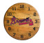 Atlanta Braves Oak Barrel Clock