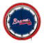 Atlanta Braves Chrome NEON Clock 18 inch