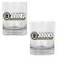 Boston Bruins NHL Logo 2pc Rocks Glass Set