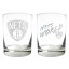 Brooklyn Nets 2pc Rocks Glass Set