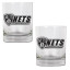 Brooklyn Nets NBA Logo 2pc Rocks Glass Set