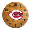 Cincinnati Reds Oak Barrel Clock
