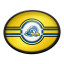 Delaware Blue Hens Slimline LED Wall Sign ~ OVAL