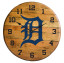 Detroit Tigers Oak Barrel Clock