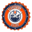 Edmonton Oilers Bottle Cap Wall Clock
