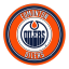 Edmonton Oilers Modern Disc Wall Sign