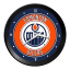 Edmonton Oilers Ribbed Frame Wall Clock
