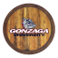 Gonzaga Bulldogs FAUX Barrel Top Sign