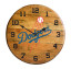 Los Angeles Dodgers Oak Barrel Clock