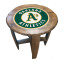 Oakland A's Oak Barrel Table