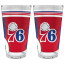 Philadelphia 76ers COOL VIBES 2 pc Pint Glass Set
