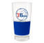 Philadelphia 76ers 22 oz Pilsner Glass with Silico...