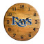 Tampa Bay Rays Oak Barrel Clock