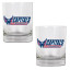 Washington Capitals NHL Logo 2pc Rocks Glass Set